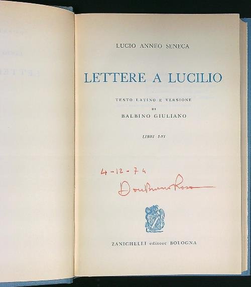 Lettere a Lucilio - libri I-VI