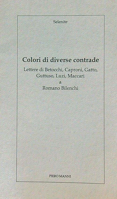 Lettere a Romano Bilenchi