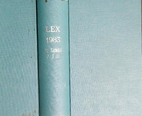 Lex 1983 II semestre P. I II