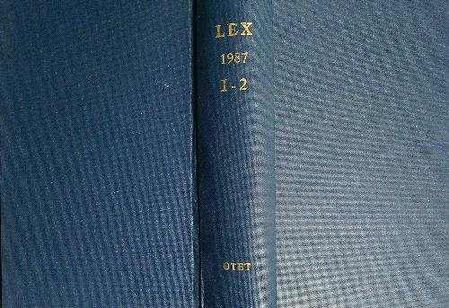 Lex 1987 Vol I - 2