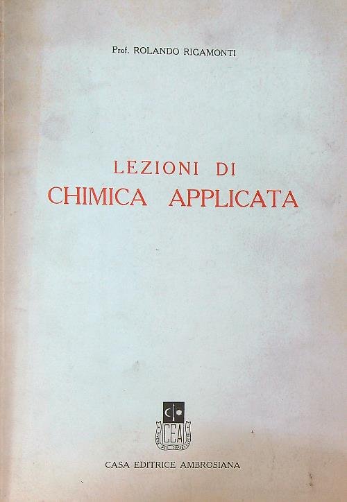 Lezioni di chimica applicata