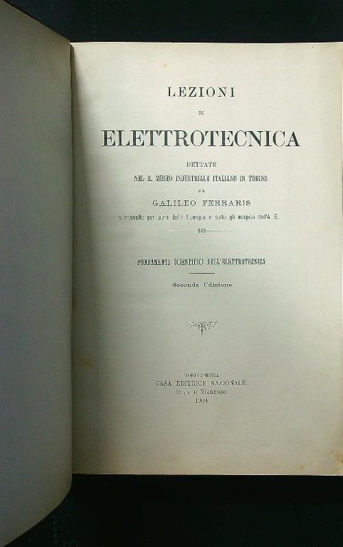 Lezioni di elettrotecnica.
