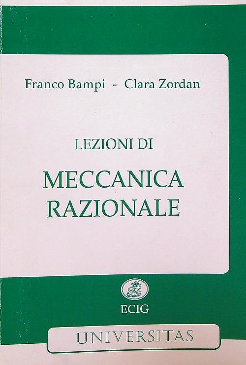 Lezioni di meccanica razionale
