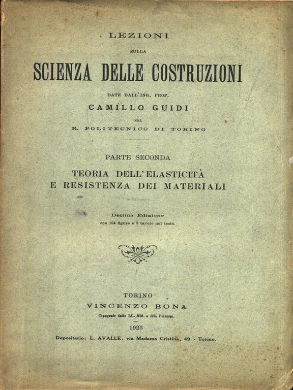 Lezioni sulla Scienza delle Costruzioni - Parte II