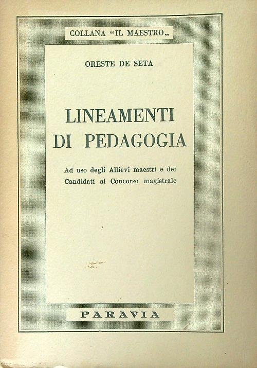 Lineamenti di pedagogia