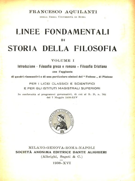 Linee fondamentali di storia della filosofia