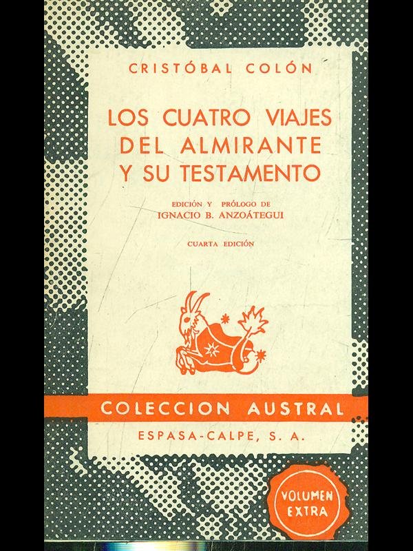 Los cuatro viajes del almirante y su testamento