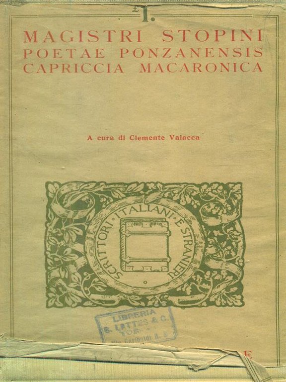 Magistri stopini poetae ponzanensis capriccia macaronica