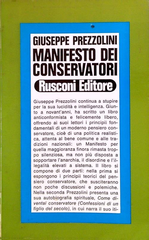 Manifesto dei conservatori