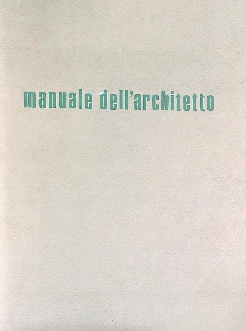 Manuale dell'architetto