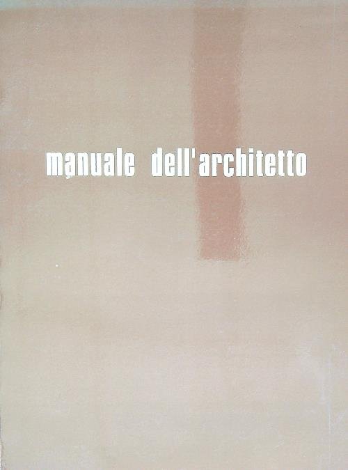 Manuale dell'architetto