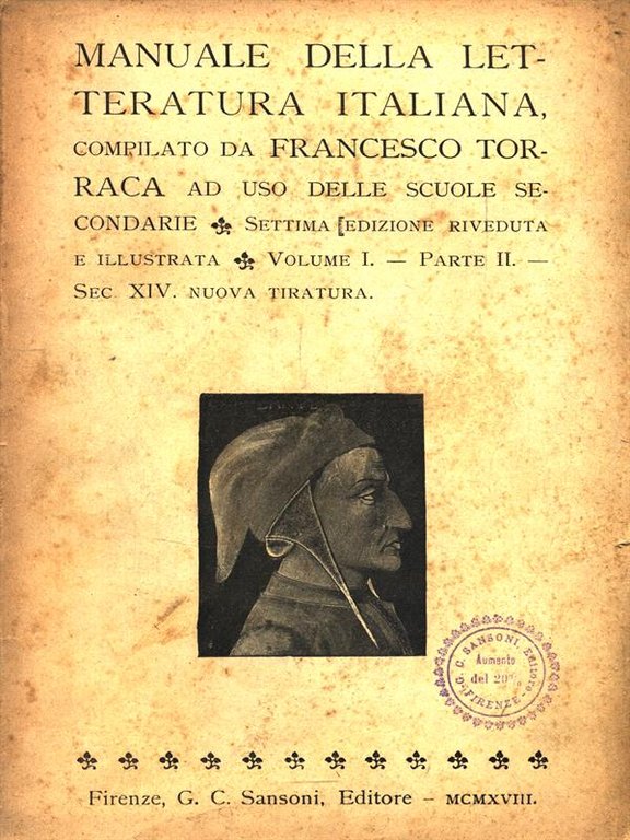 Manuale della letteratura italiana - Volume I Parte II Sec. …