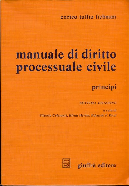 Manuale di diritto processuale civile. Principi