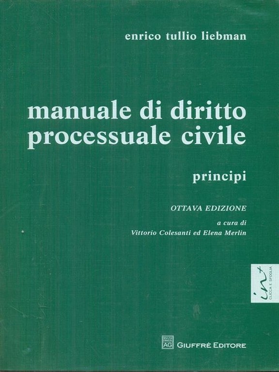 Manuale di diritto processuale civile Principi