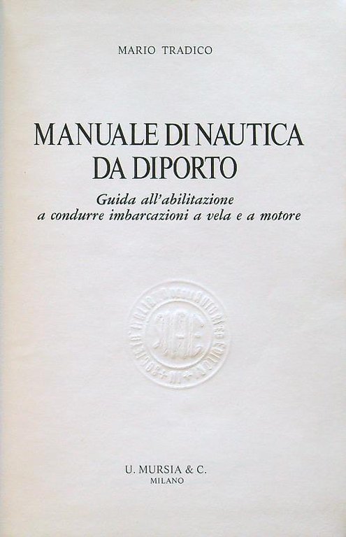 Manuale di nautica da diporto