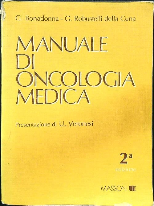 Manuale di oncologia medica 2 edizione