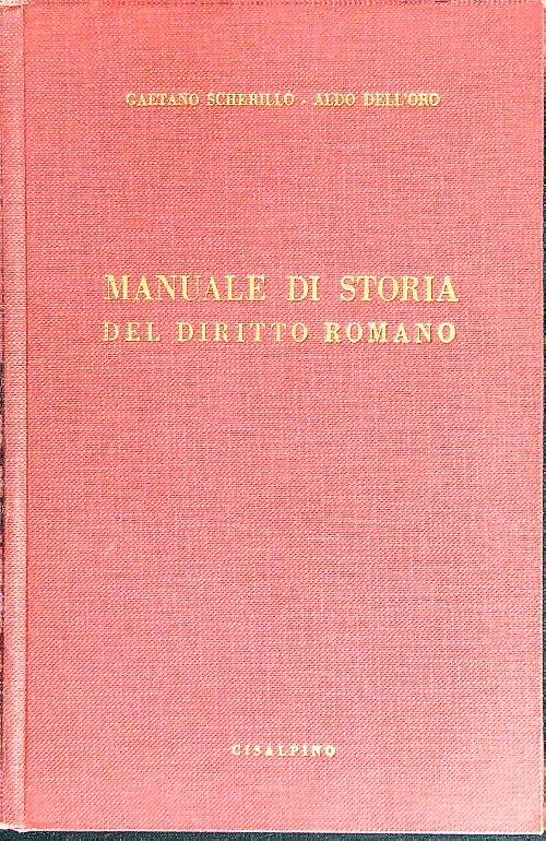 Manuale di storia del diritto romano