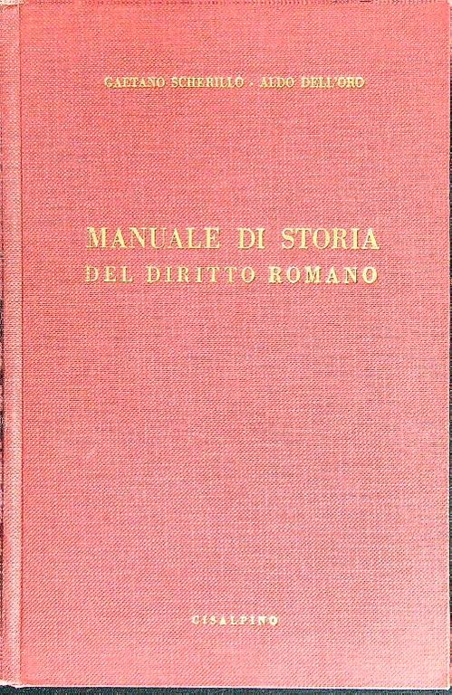 Manuale di storia del diritto romano