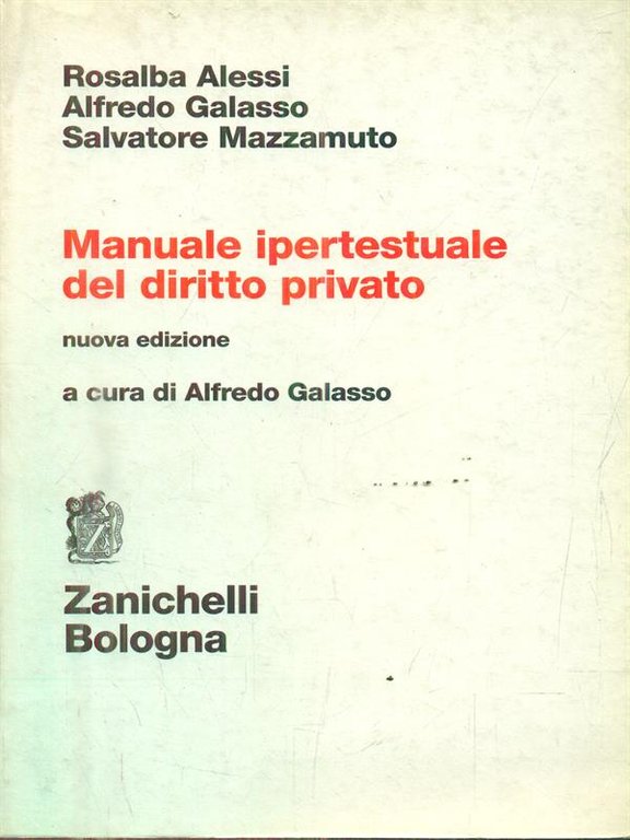 Manuale ipertestuale del diritto privato. Con CD-ROM