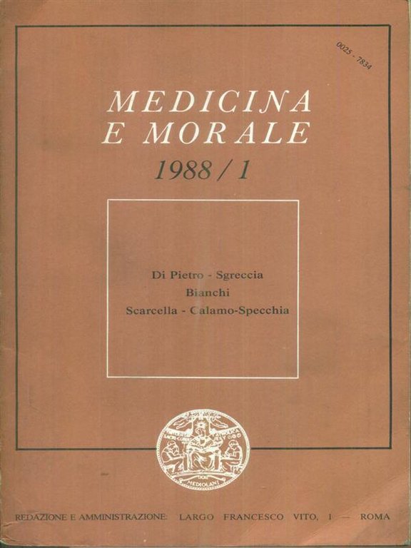 Medicina e morale 1988/1