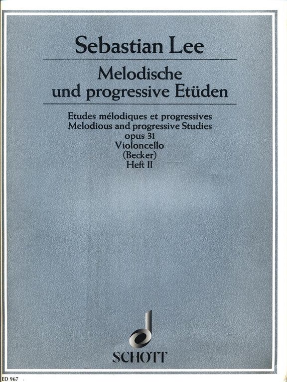 Melodische und progressive Etuden Opus 31 Heft II