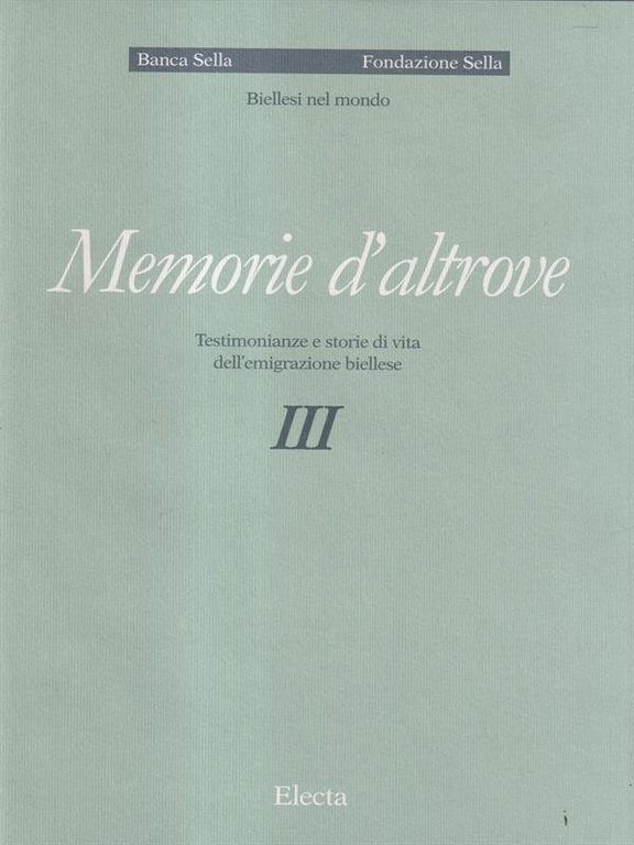 Memorie d'altrove III