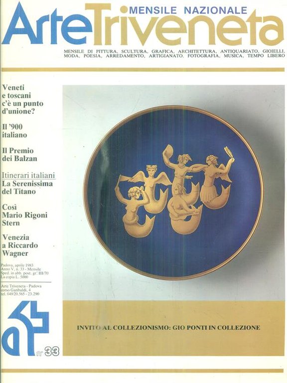 Mensile nazionale Arte triveneta n. 33/aprile 1983