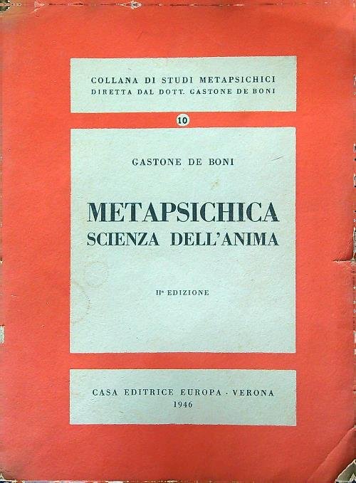 Metapsichica Scienza dell'anima