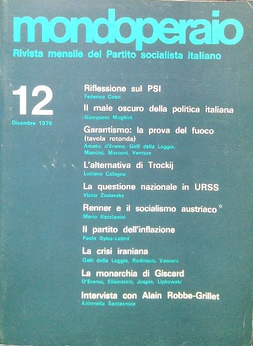 Mondoperaio - N. 12/Dicembre 1979