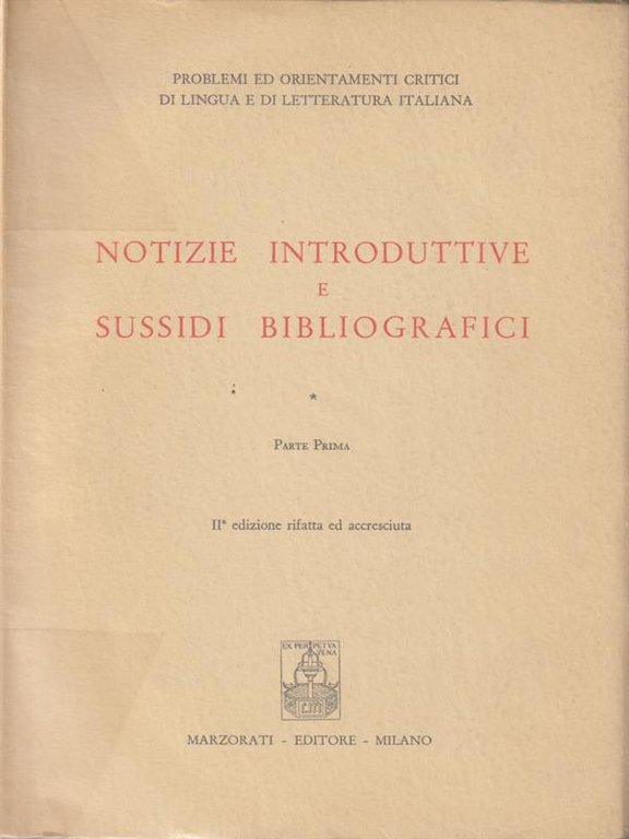 Notizie introduttive e sussidi bibliografici. Parte prima | Immagine Gallery 2