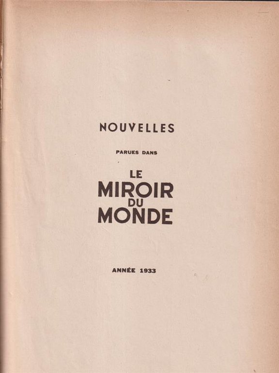 Nouvelles parues dans Le miroir du monde | Immagine Gallery 2