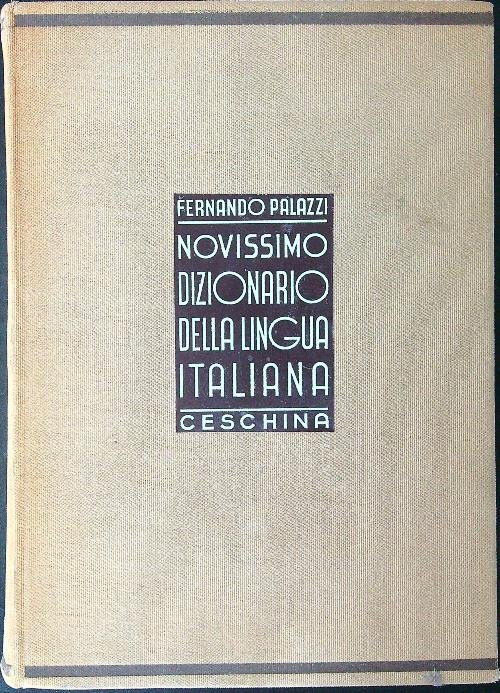 Novissimo dizionario della lingua italiana