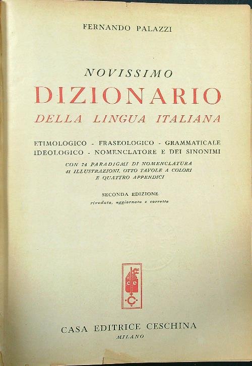 Novissimo dizionario della lingua italiana