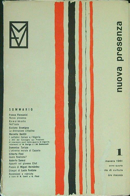 Nuova presenza 1/Primavera 1961