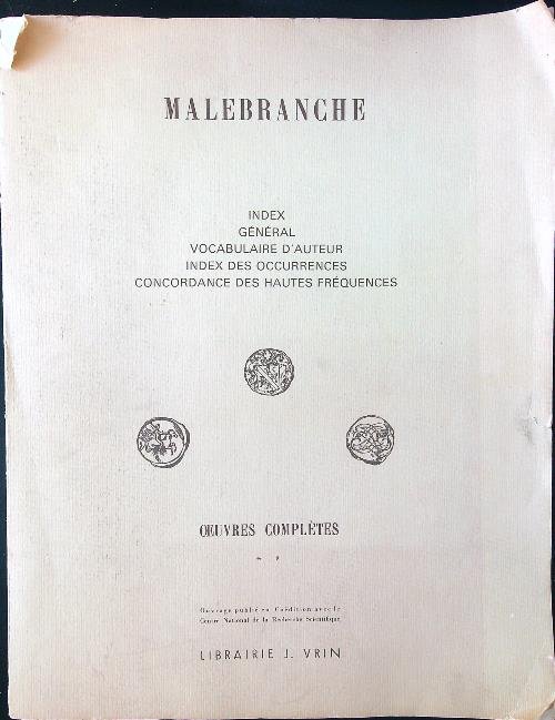 Oeuvres completes. Index general