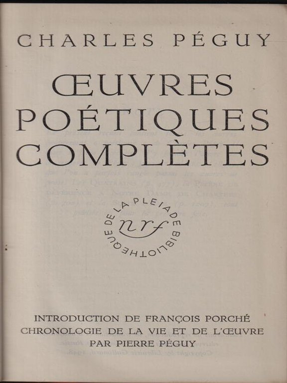 Oeuvres poetiques completes