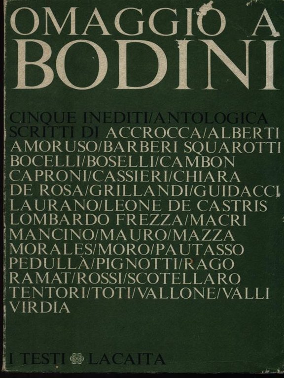 Omaggio a Bodini.
