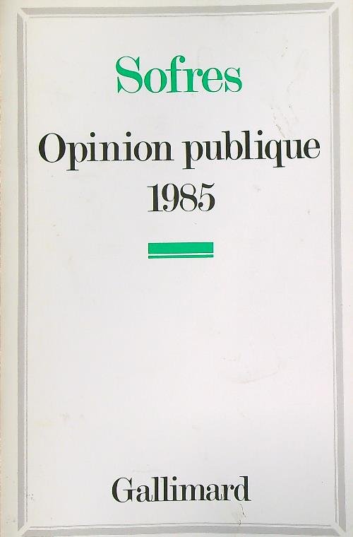 Opinion publique 1985 | Immagine Gallery 2