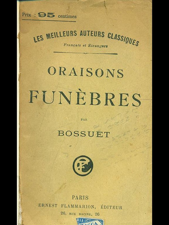 Oraisons funebres | Immagine Gallery 2