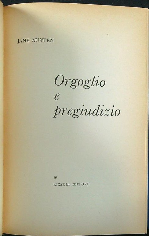 Orgoglio  e pregiudizio