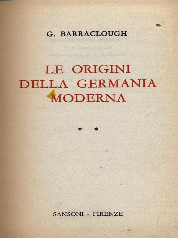 Origini della Germania moderna