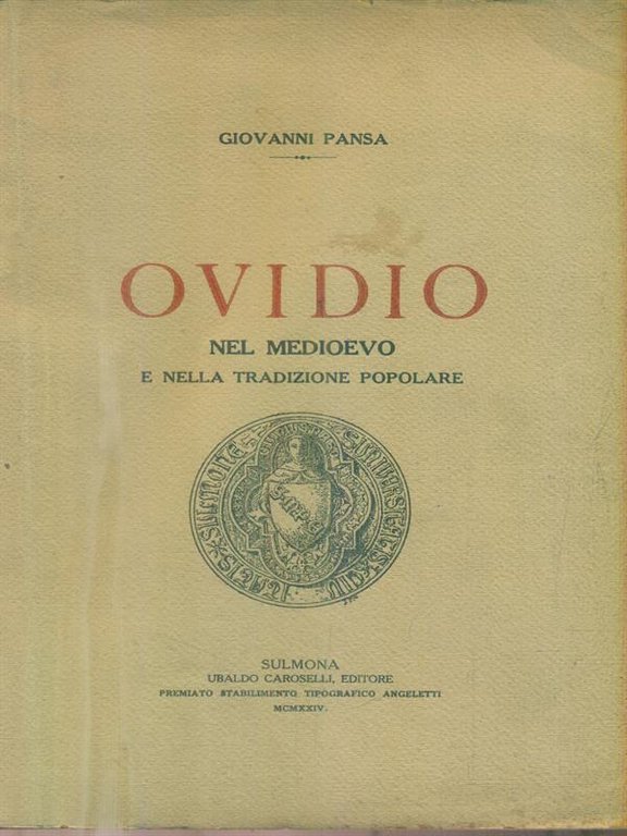 Ovidio nel medioevo e nella tradizione popolare