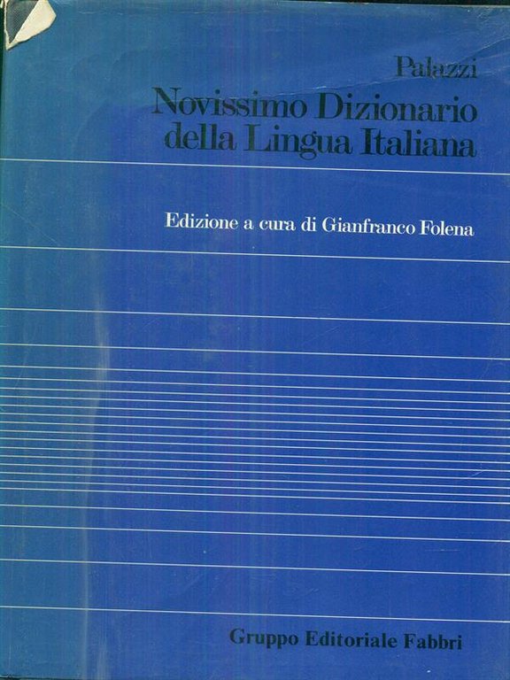 Palazzi - Novissimo dizionario della lingua italiana 