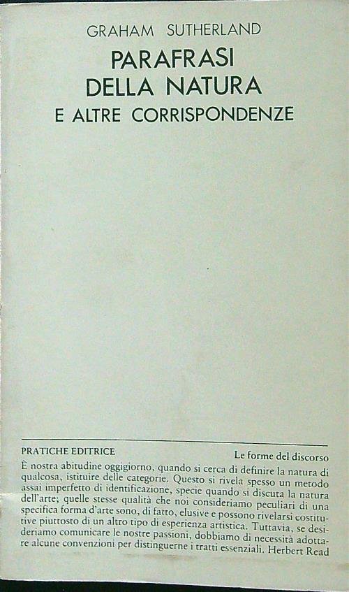 Parafrasi della natura