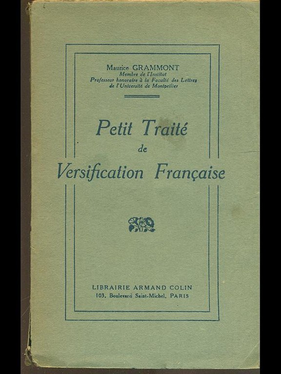 Petit traite' de versification francaise | Immagine Gallery 2