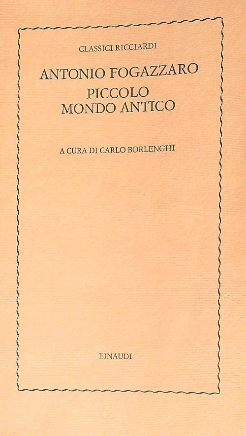 Piccolo mondo antico