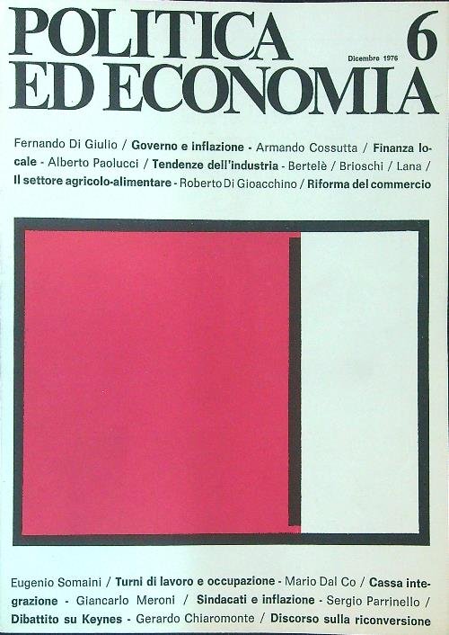 Politica ed economia 6 / Dicembre 1976