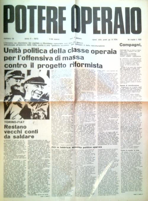 Potere Operaio numero 14, anno II-1970/7-14 Marzo