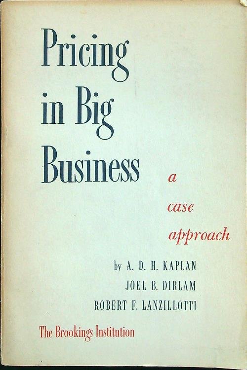 Pricing in big business