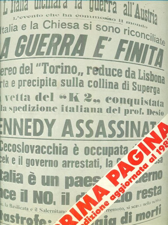 Prima pagina La stampa 1867 1985 | Immagine Gallery 2
